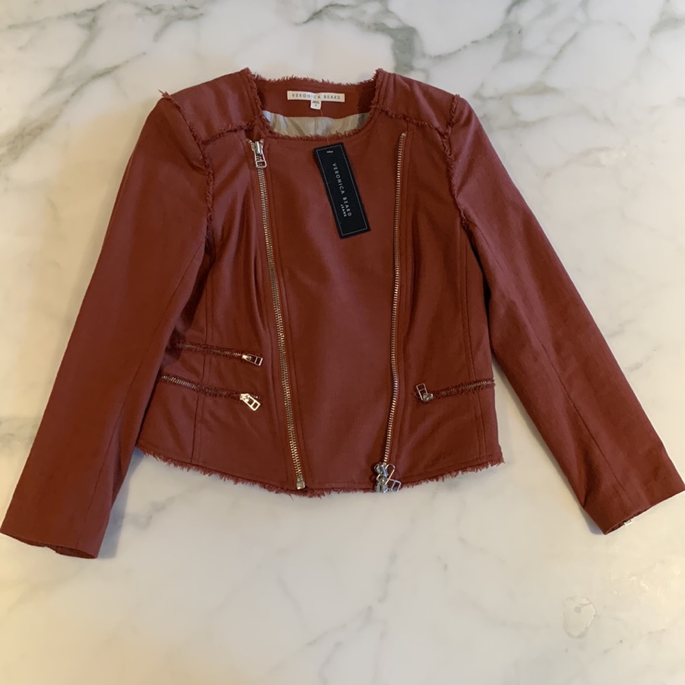 Nwt Veronica Beard Rust Jacket! - image 7